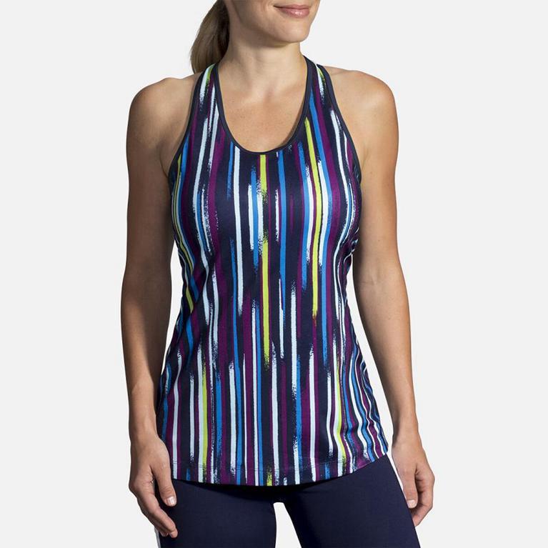 Brooks Pick-Up Womens Running Tank Top - Multicolor - Indonesia (STFZ-07359)